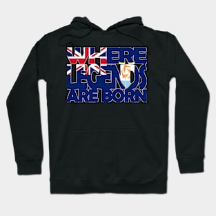 Anguilla Flag - Where Legends Are Born - Anguillan - Soca Mode Hoodie